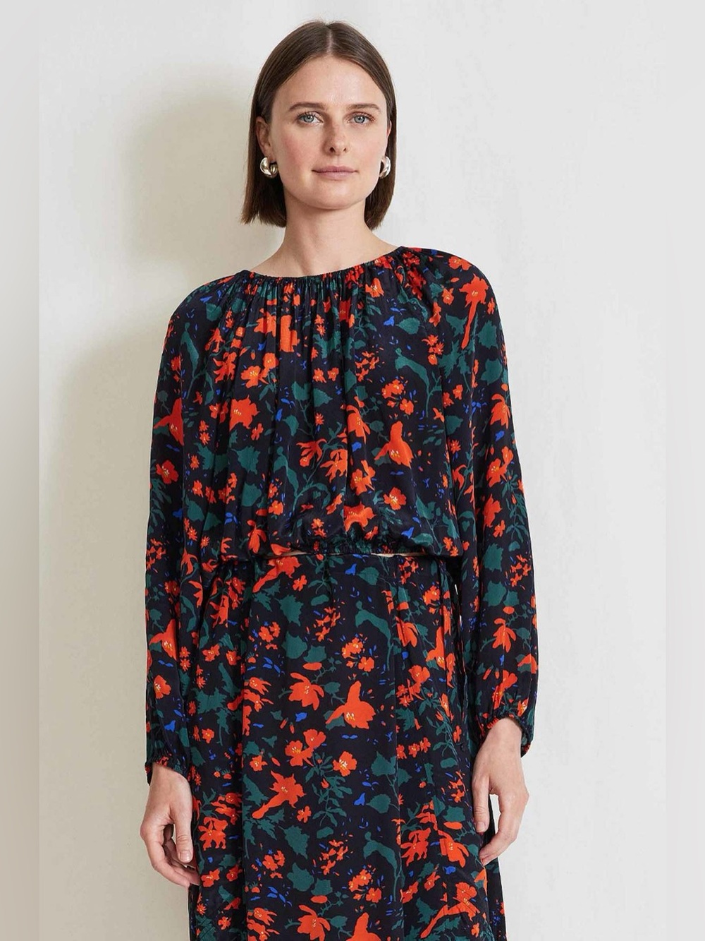 APIECE APART VILLA TOP - VIBRANT FLORAL Crip Top Size Small - Picture 2 of 7
